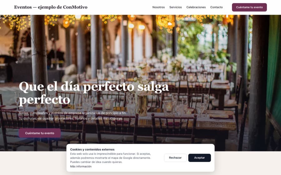 Plantilla de Eventos