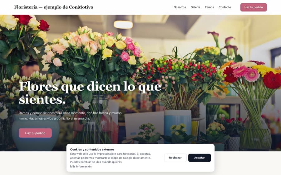 Plantilla de Floristería