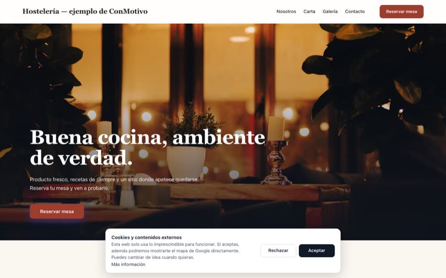 Plantilla de Hostelería