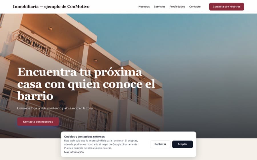 Plantilla de Inmobiliaria